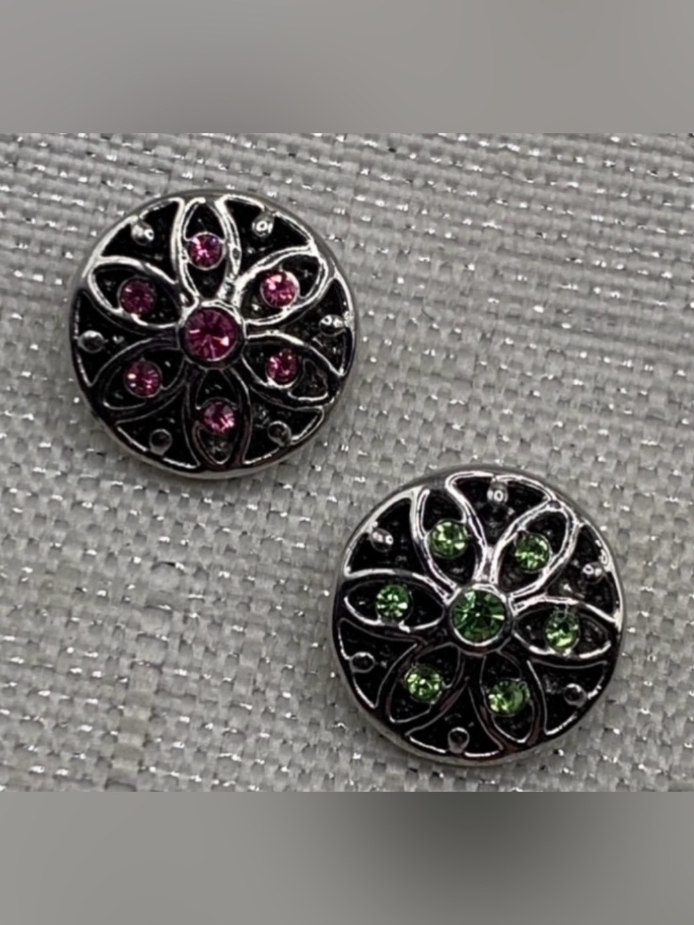 PETITE CHARM - PASTELS - 12mm/13mm - Snap Button Charms - Set of 2
